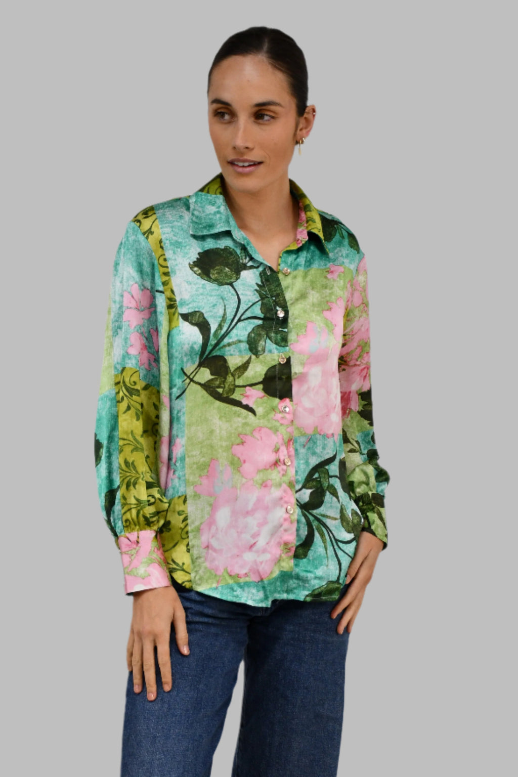 Botanical Bloom Print Shirt