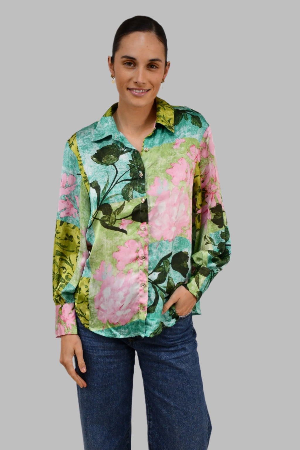 Botanical Bloom Print Shirt