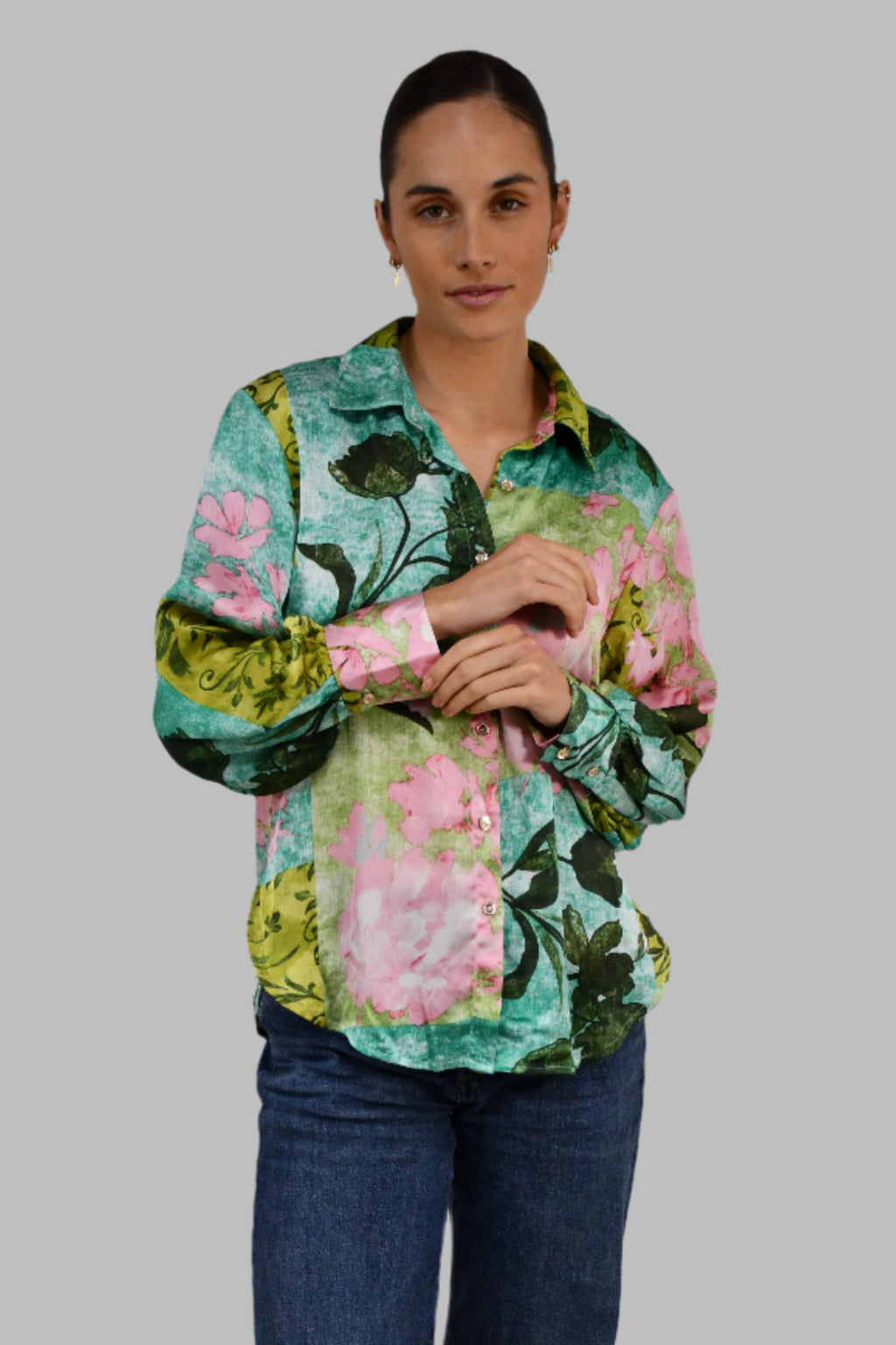 Botanical Bloom Print Shirt